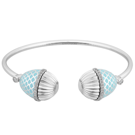 Браслет с бриллиантами, белое золото, н.керамика