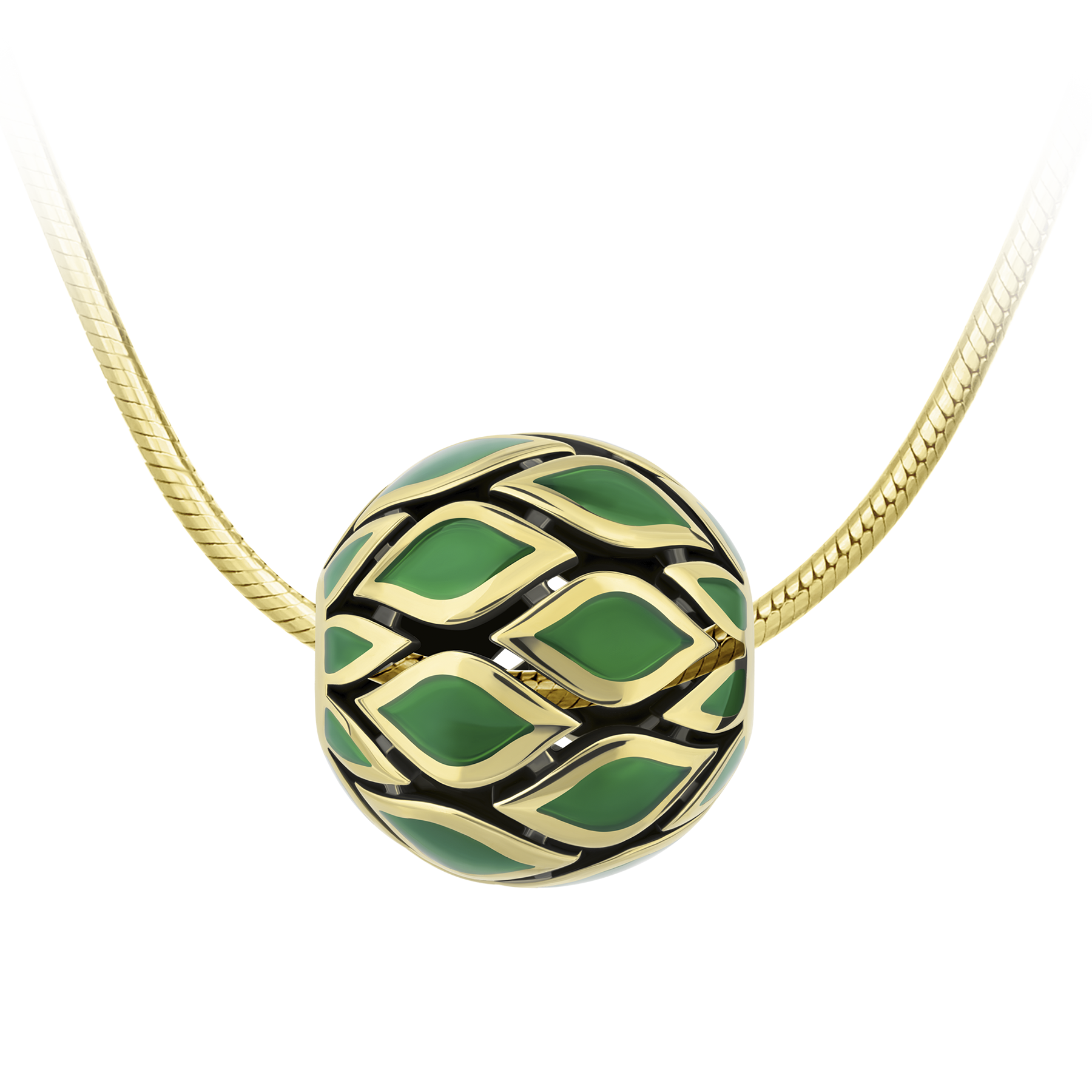 Подвес, жёлтое золото, н.керамика