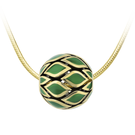 Подвес, жёлтое золото, н.керамика