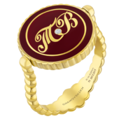 Кольцо с бриллиантами, желтое золото, н.керамика