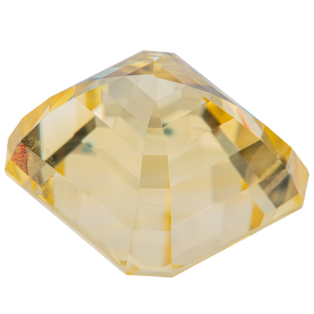 Жёлтый сапфир, SRI LANKA, UNHEATED, Октагон, 15,47ct 2