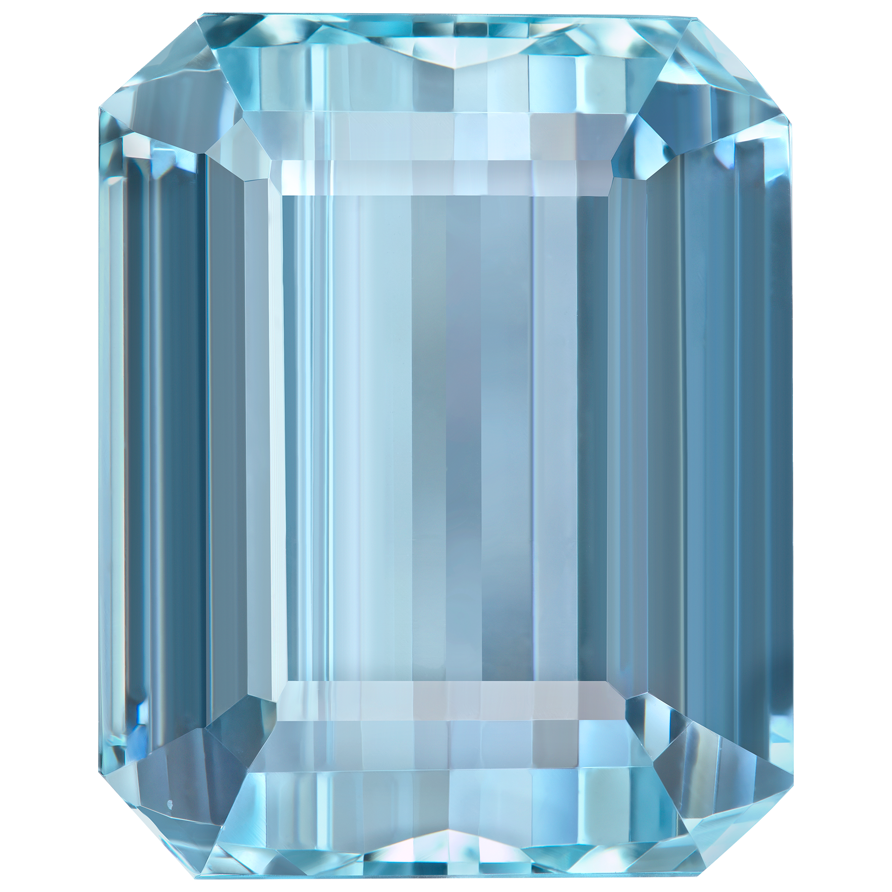 Аквамарин, Изумрудная огранка, 21,45 ct