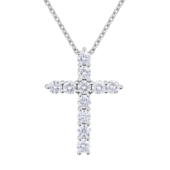 Колье с бриллиантами, белое золото