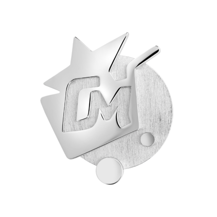 Нагрудный знак, белое золото