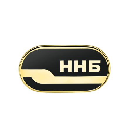 Нагрудный знак из жёлтого золота, н.керамика