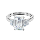 Кольцо с бриллиантами, белое золото