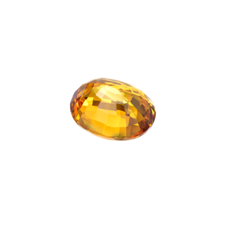 Оранжевый сапфир, Овал, 3,99ct 2