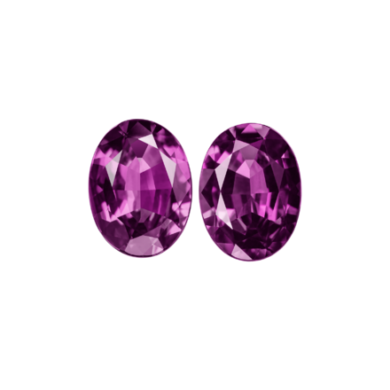 Сет из двух александритов, Овал, 1,99/ 1,98ct 3