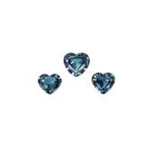 Сет из трёх александритов, 0,46ct; 0,38/ 0,34ct, Сердце