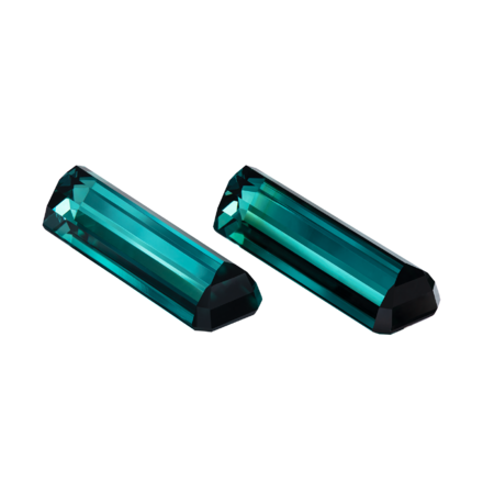 Сет из двух Турмалинов Индиголитов, 7,02ct и 7,06ct 2
