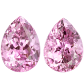 Сет из двух кунцитов, Груша, 33,28ct