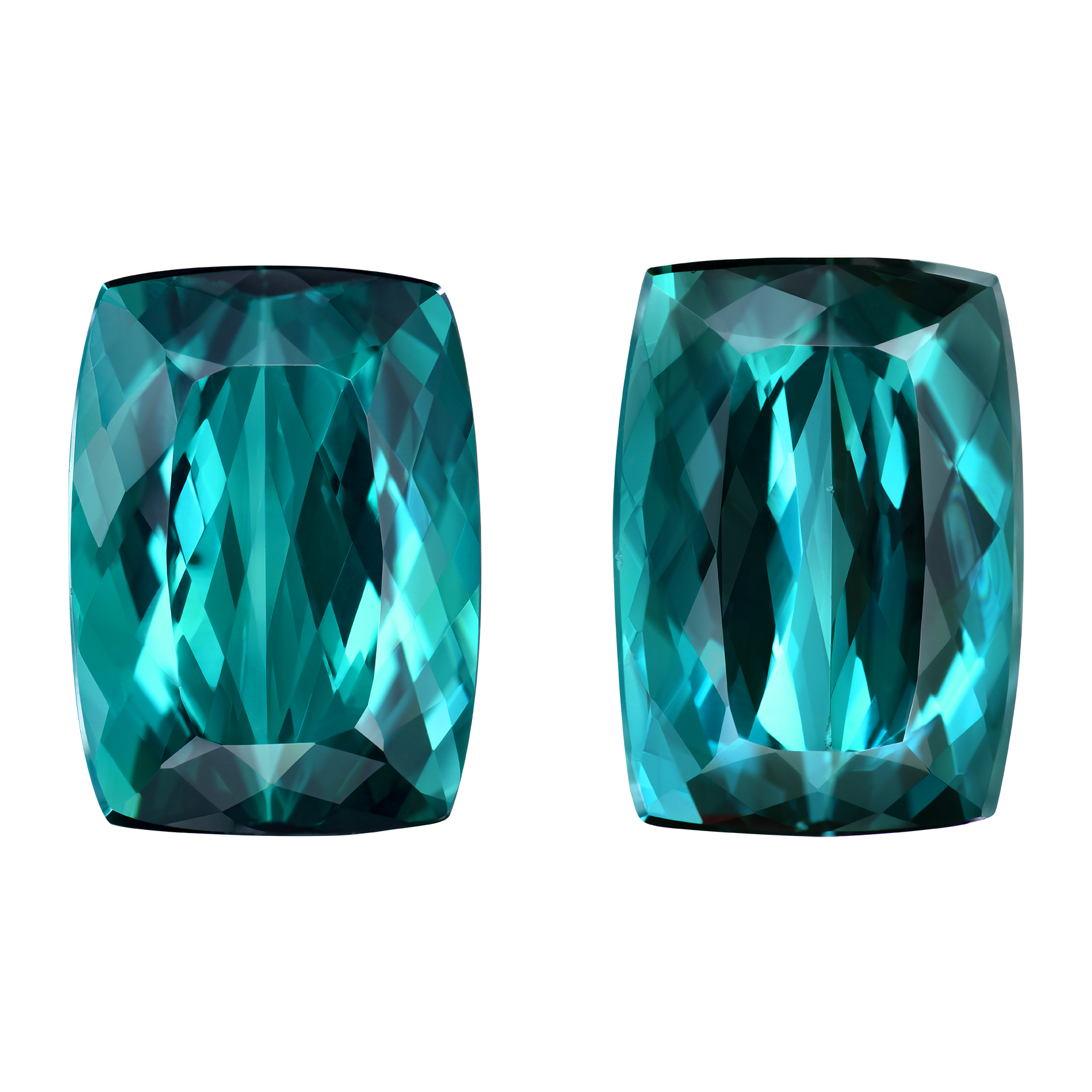 Сет из двух Турмалинов Индиголитов, 13,34ct/ 14,79ct