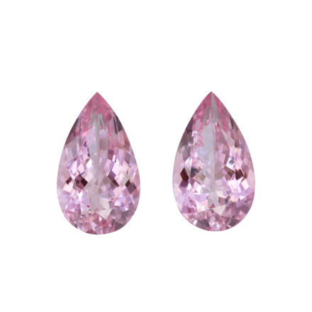 Сет из двух морганитов, Груша, 2-14,48ct 1