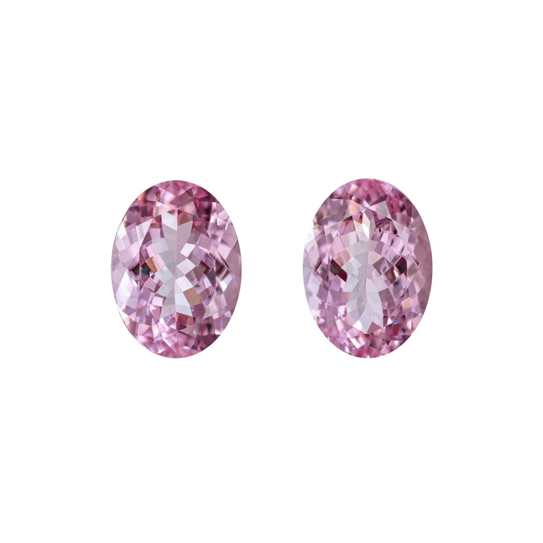 Сет из двух морганитов, Овал, 6,26ct/ 5,76ct