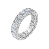 Кольцо с бриллиантами, белое золото