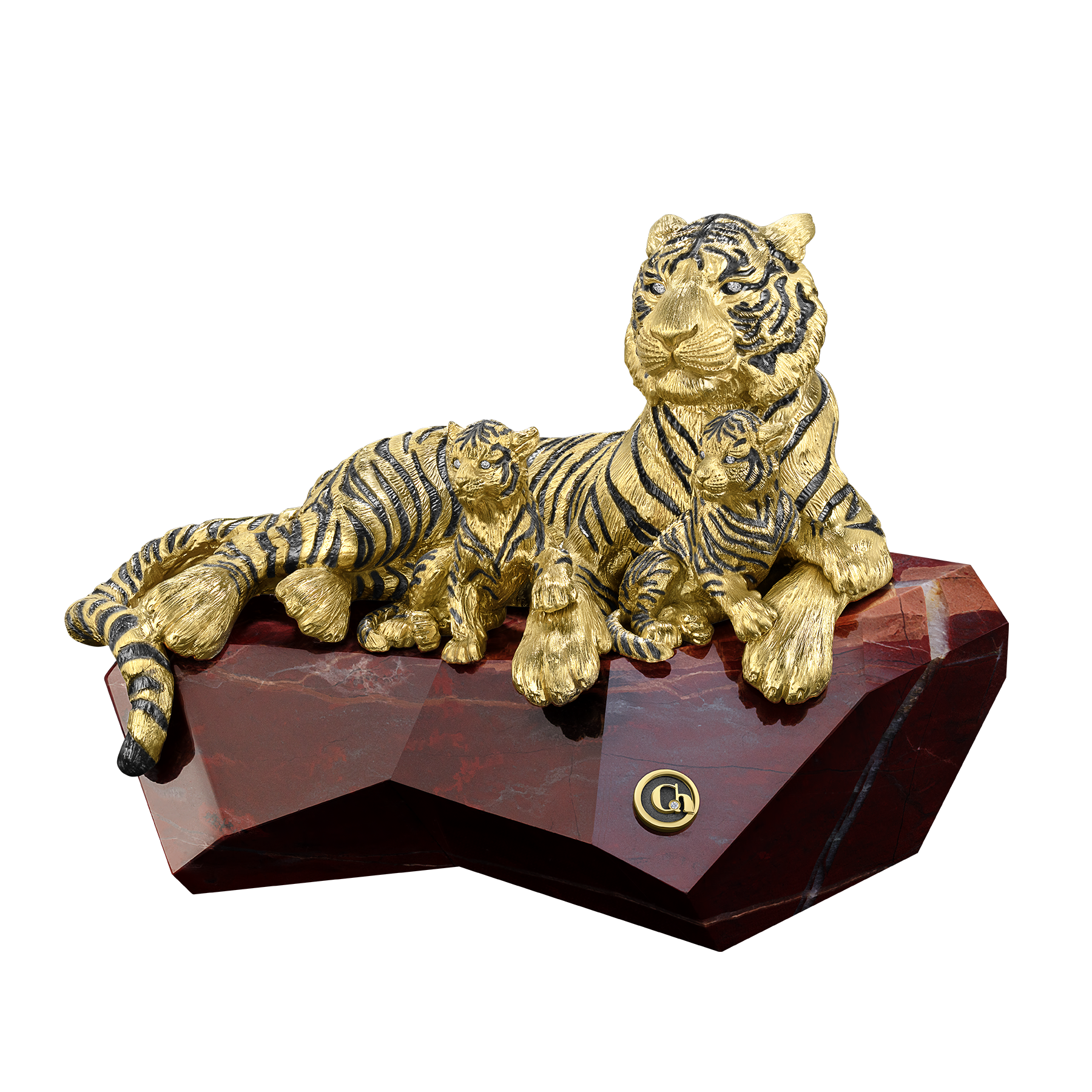 Настольная скульптура «Тигры»