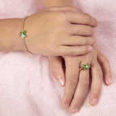 Кольцо с изумрудом, желтое золото, н.керамика