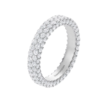 Обручальное кольцо с бриллиантами, платина