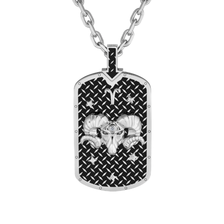 Подвес с бриллиантом, белое золото, н.керамика