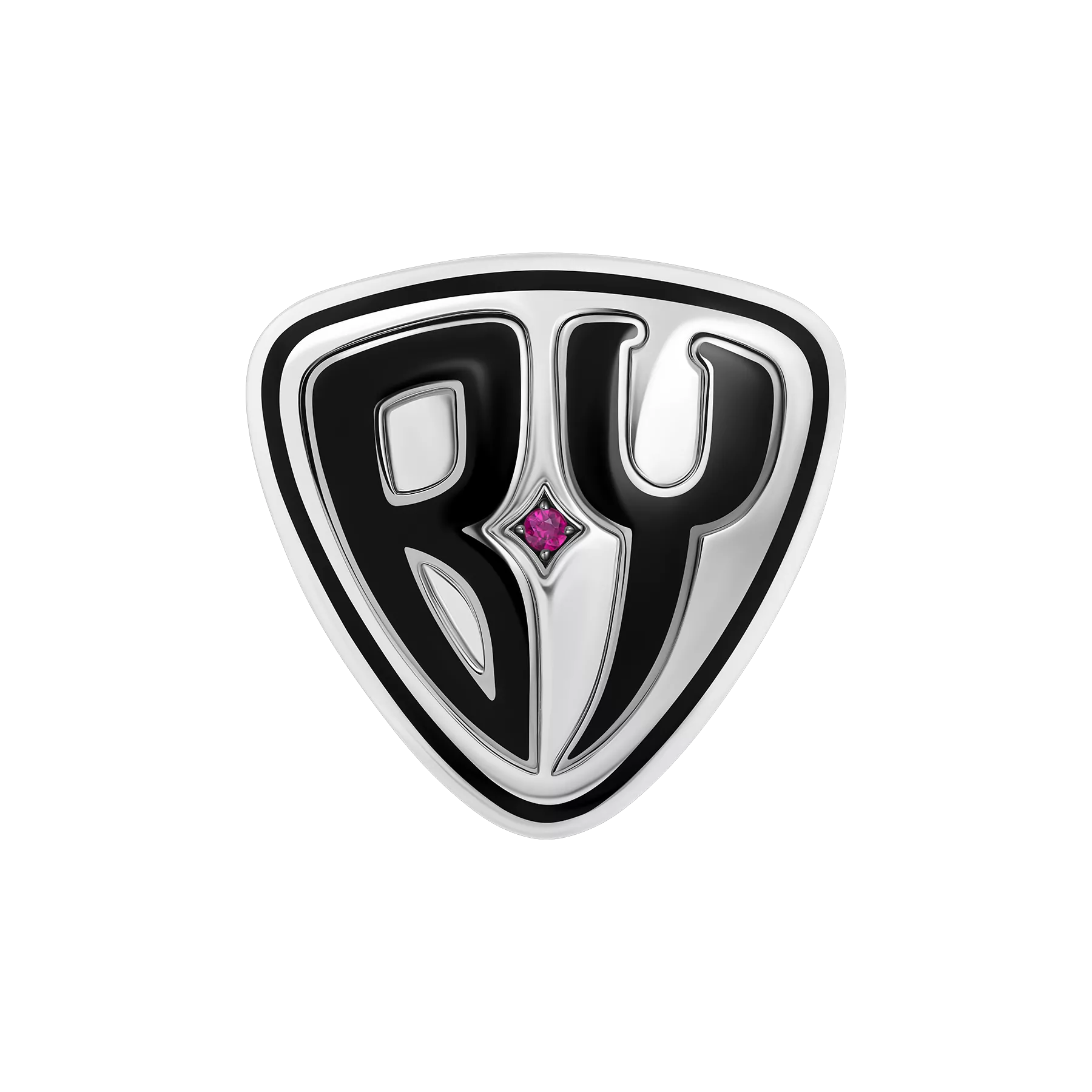 Нагрудный знак с рубином