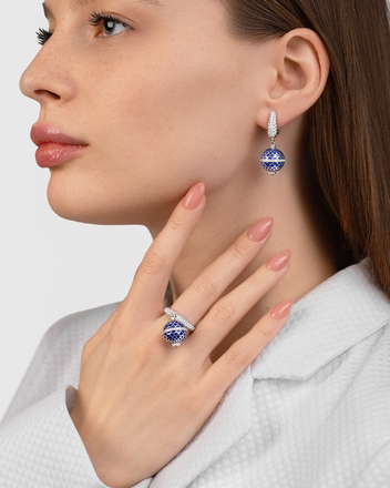 Кольцо с бриллиантами, белое золото, н.керамика 4