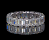 Кольцо с бриллиантами, белое золото