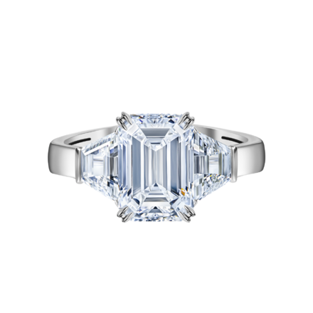 Кольцо с бриллиантами, белое золото 2