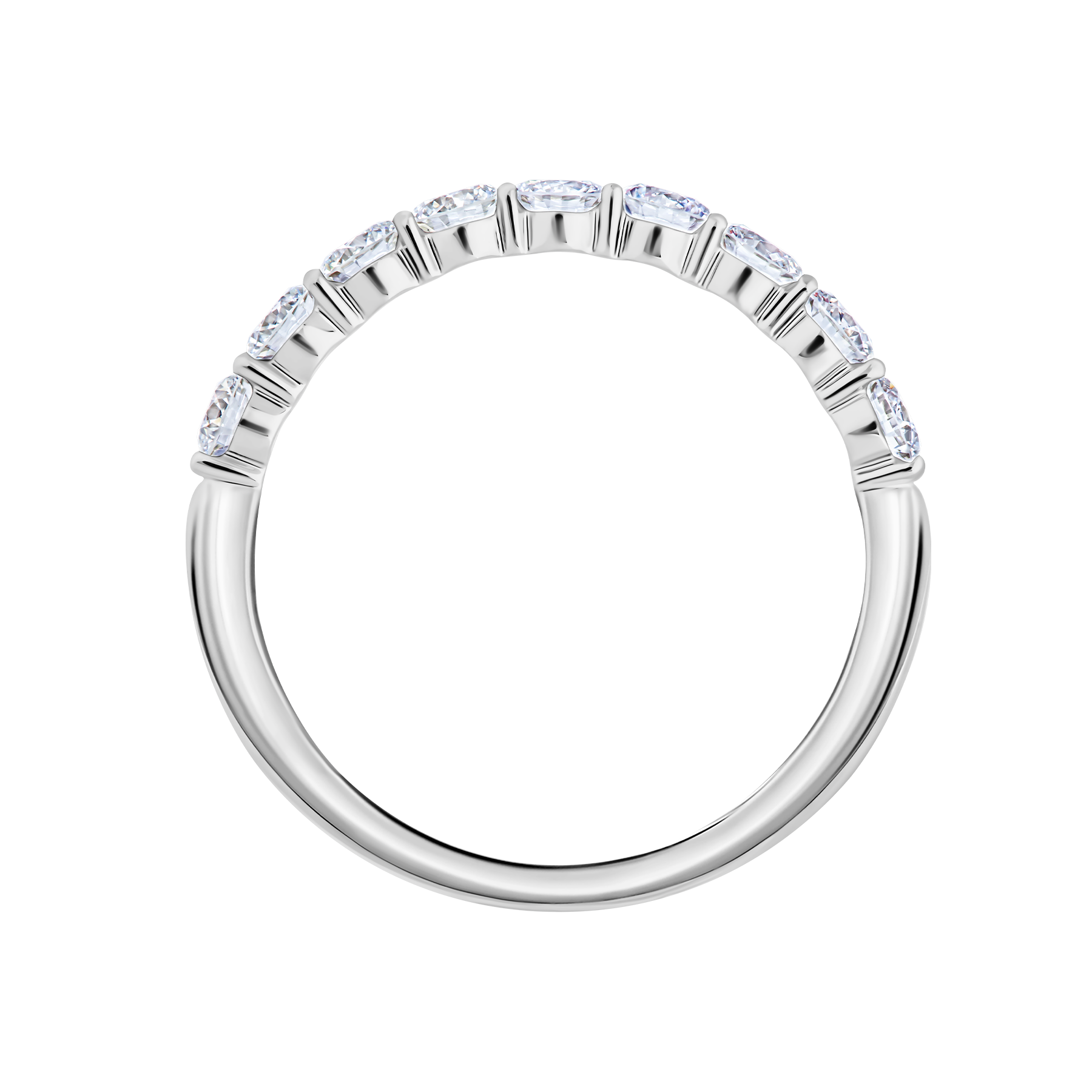 Кольцо с бриллиантами, белое золото