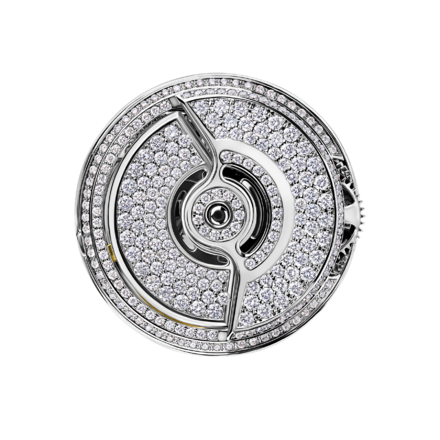 Кольцо с бриллиантами, белое золото 2