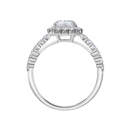 Кольцо с бриллиантами, белое золото 3