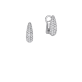 Серьги с бриллиантами, белое золото