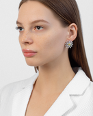 Серьги с бриллиантами, белое золото