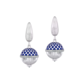 Серьги с бриллиантами, белое золото