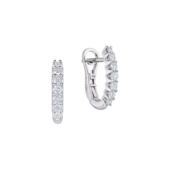 Серьги с бриллиантами, белое золото