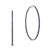 Серьги с сапфирами, белое золото