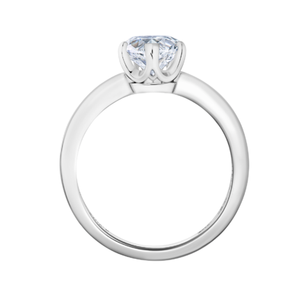 Помолвочное кольцо с бриллиантами, белое золото 3