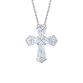 Колье с бриллиантами, белое золото