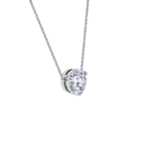 Колье с бриллиантами, белое золото