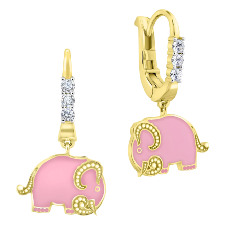 Серьги с бриллиантами, желтое золото, н.керамика