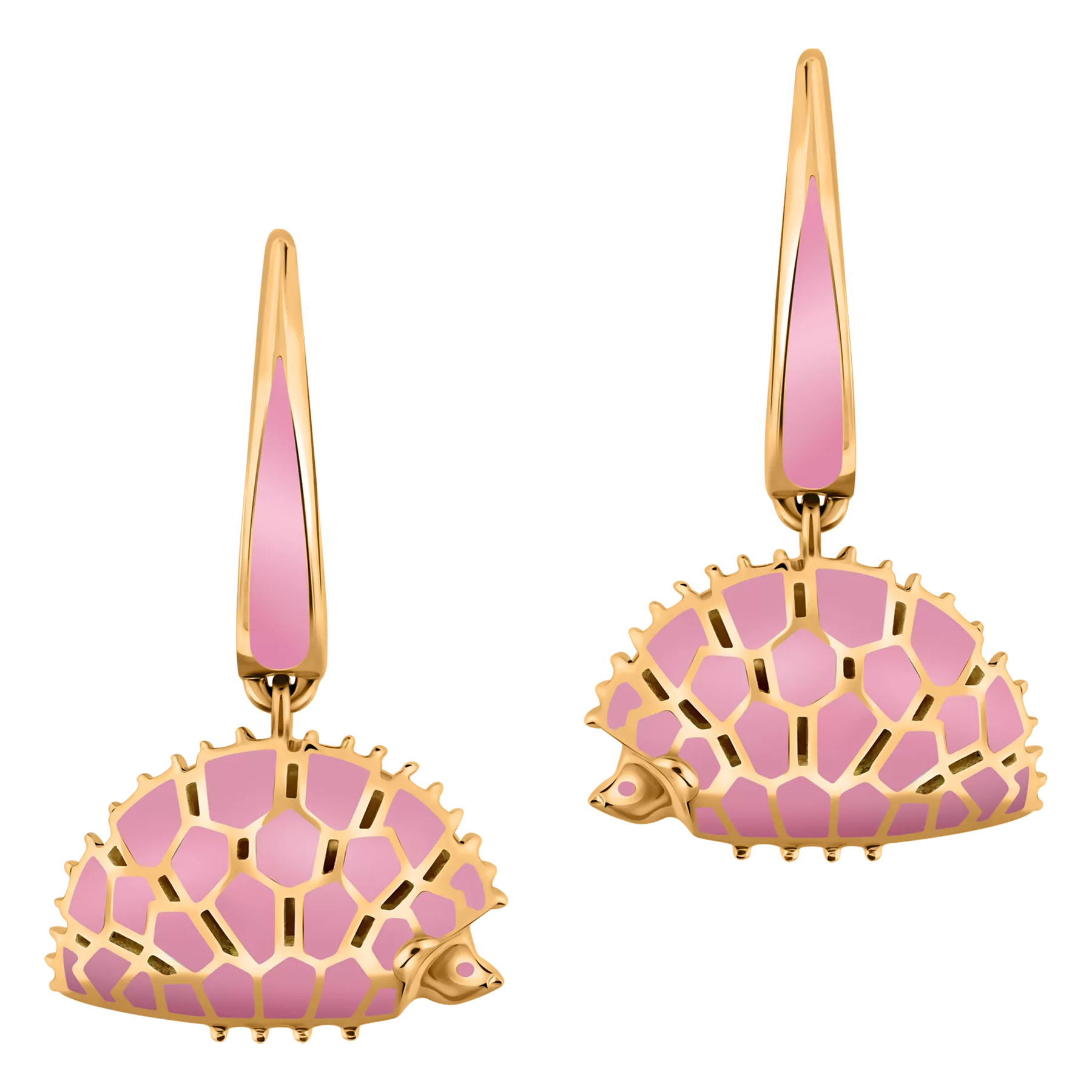 Серьги, красное золото, н.керамика