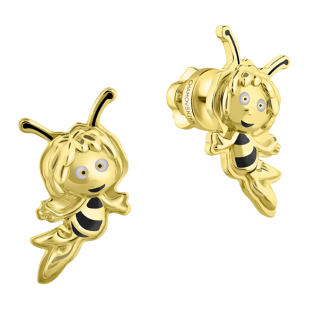 Пусеты, желтое золото, н.керамика