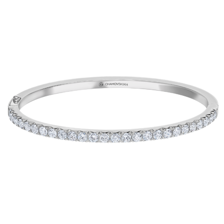 Браслет с бриллиантами, белое золото