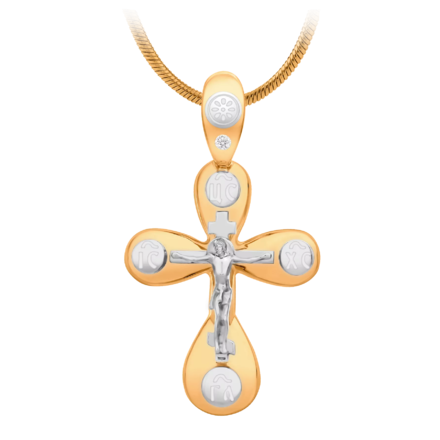 Подвес с бриллиантом, красное золото, н.керамика