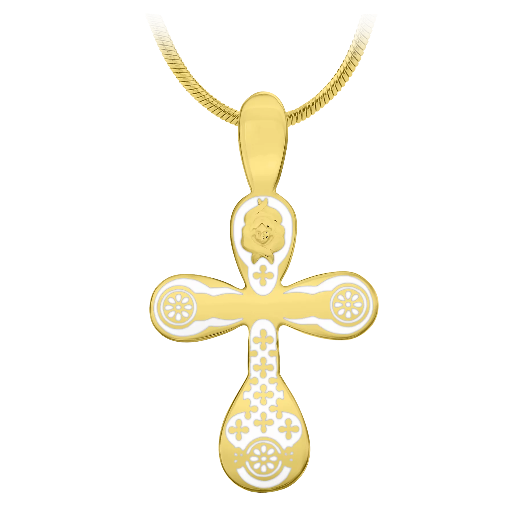 Подвес с бриллиантом, желтое золото, н.керамика