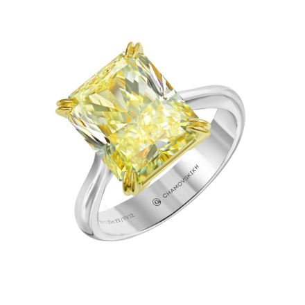 Кольцо с бриллиантом, белое золото