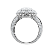 Кольцо с бриллиантами, белое золото