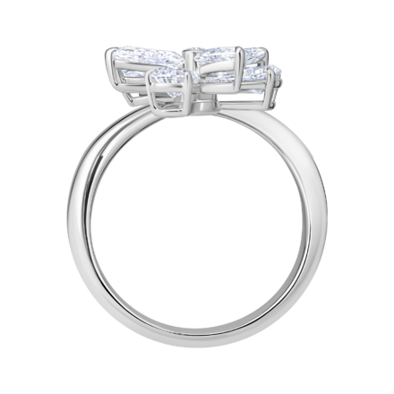 Кольцо с бриллиантами, белое золото 3