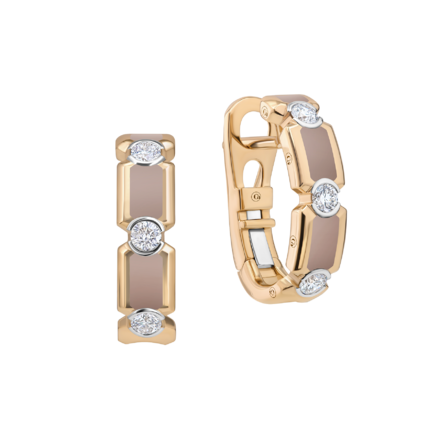 Серьги с бриллиантами, розовое золото, н.керамика