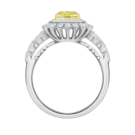 Кольцо с бриллиантами, белое золото 3