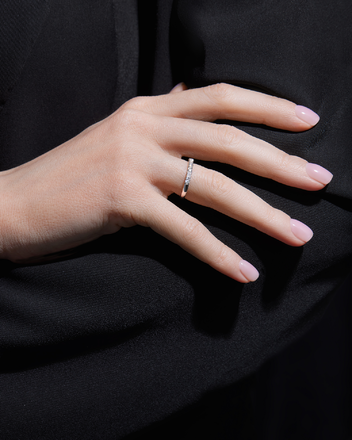 Помолвочное кольцо с бриллиантами, белое золото 2